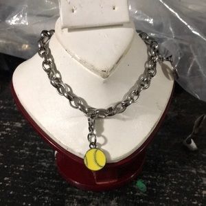 Baseball charm bracelet